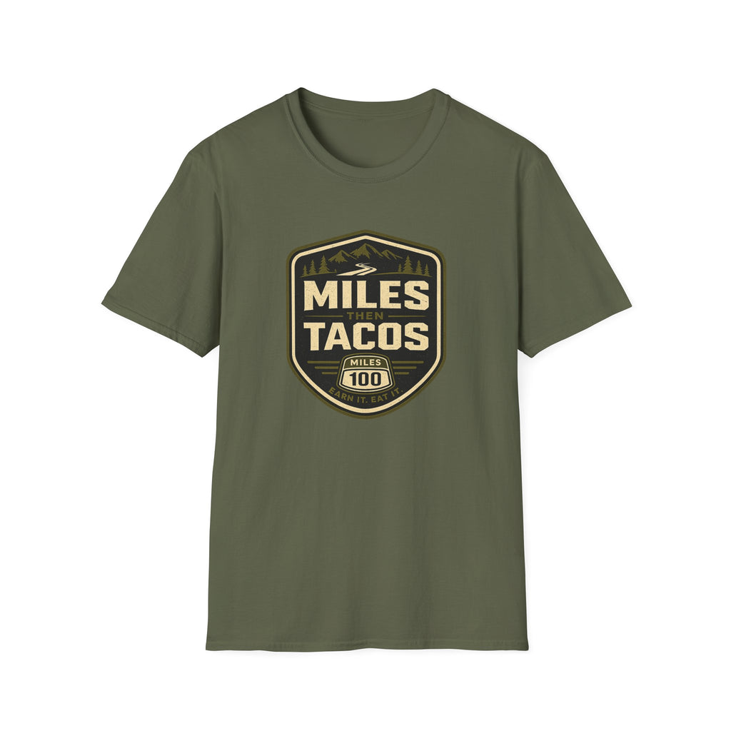 Miles Then Tacos | Premium Unisex T-Shirt | Gym Then Tacos
