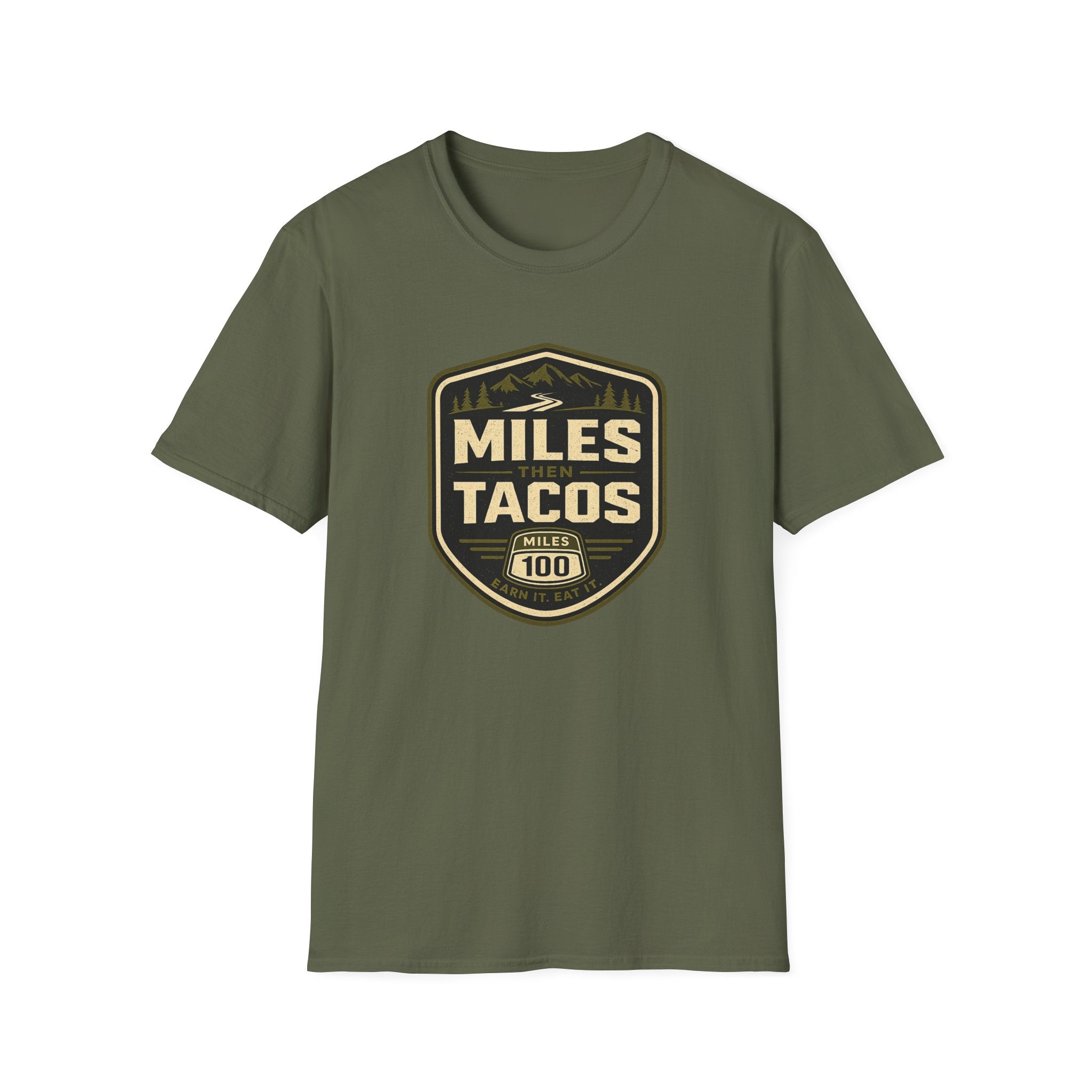 Miles Then Tacos | Premium Unisex T-Shirt | Gym Then Tacos