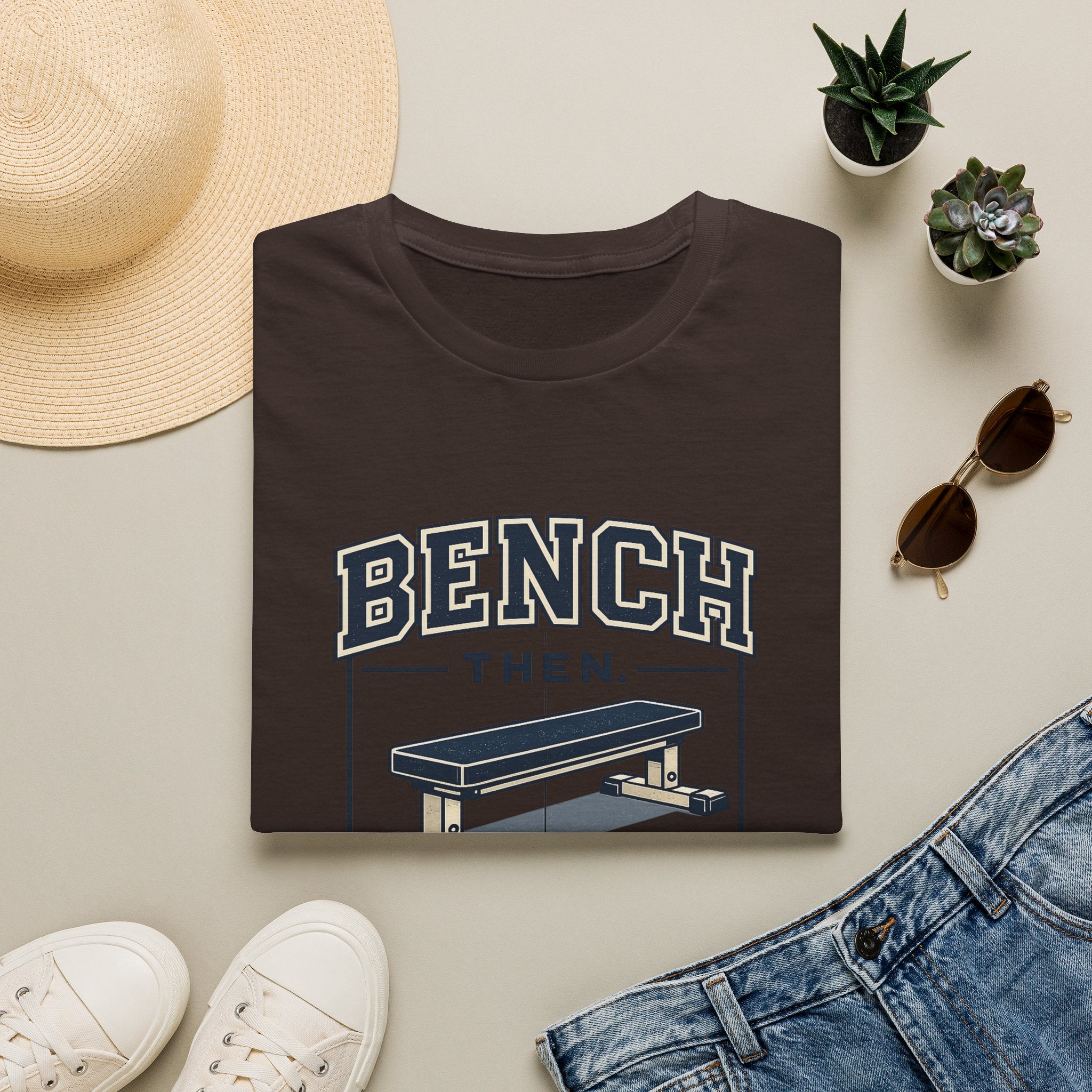Bench Then Tacos | Premium Unisex T-Shirt | Gym Then Tacos
