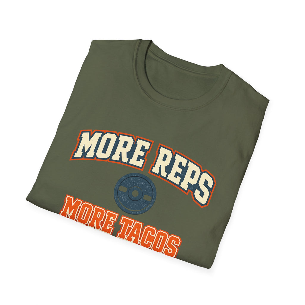 More Reps, More Tacos! | Premium Unisex T-Shirt | Gym Then Tacos