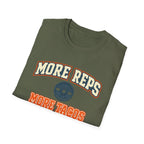 More Reps, More Tacos! | Premium Unisex T-Shirt | Gym Then Tacos