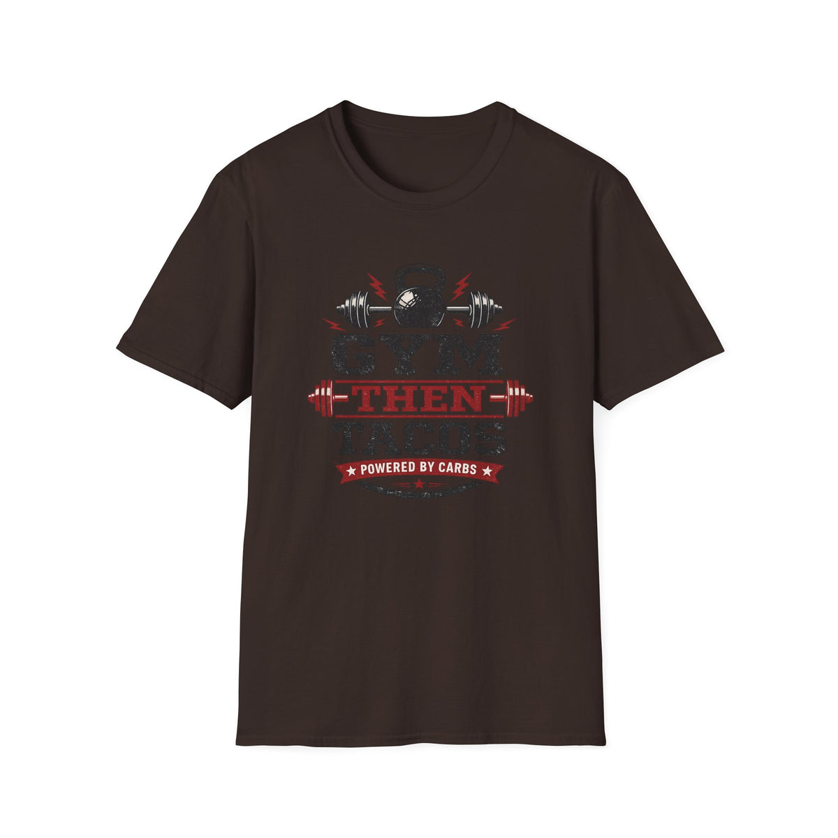 Powered By Carbs | Premium Unisex T-Shirt | Gym Then Tacos