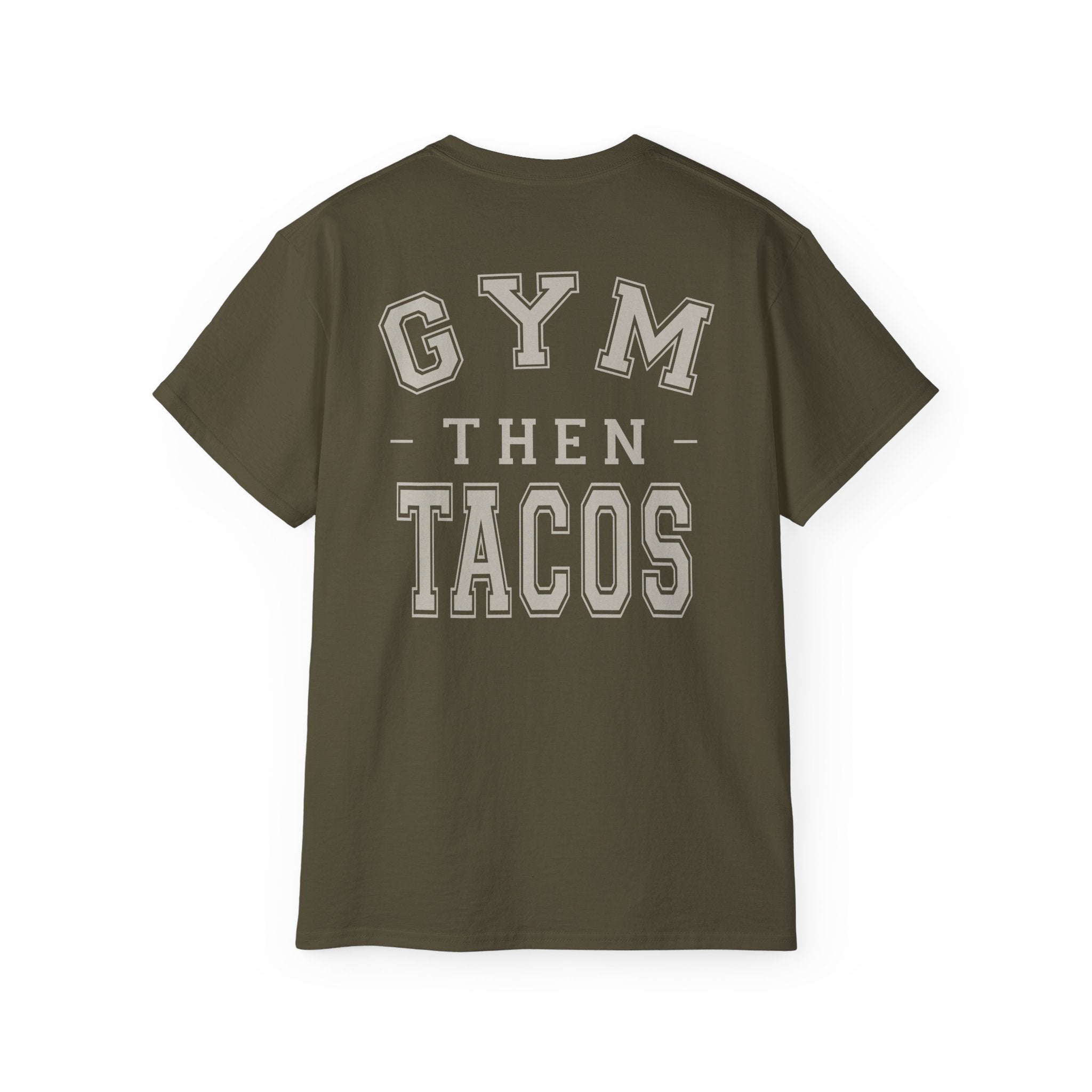The Heritage Tee - Back Print - Gym Then Tacos