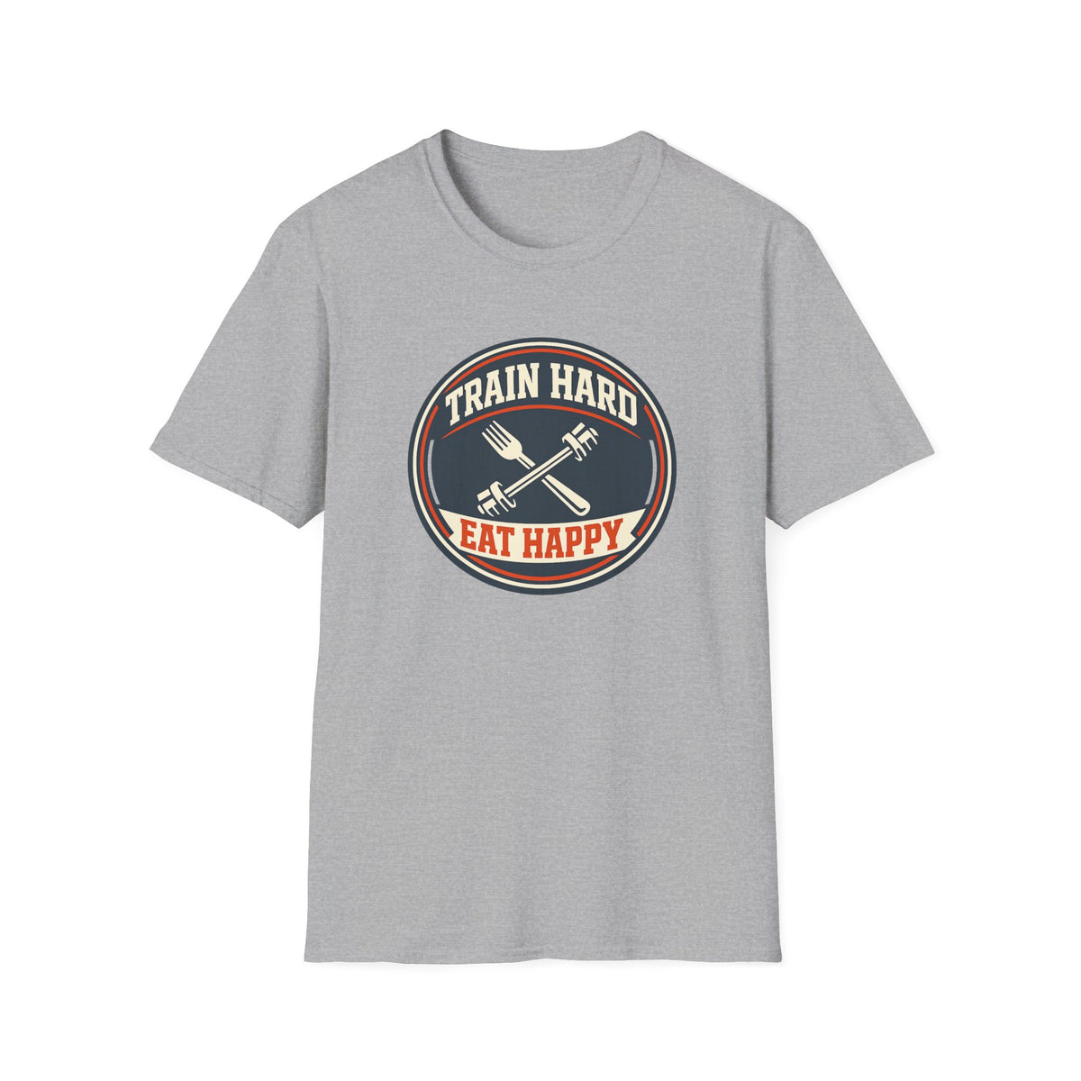 Train Hard. Eat Happy. | Premium Unisex T-Shirt | Gym Then Tacos