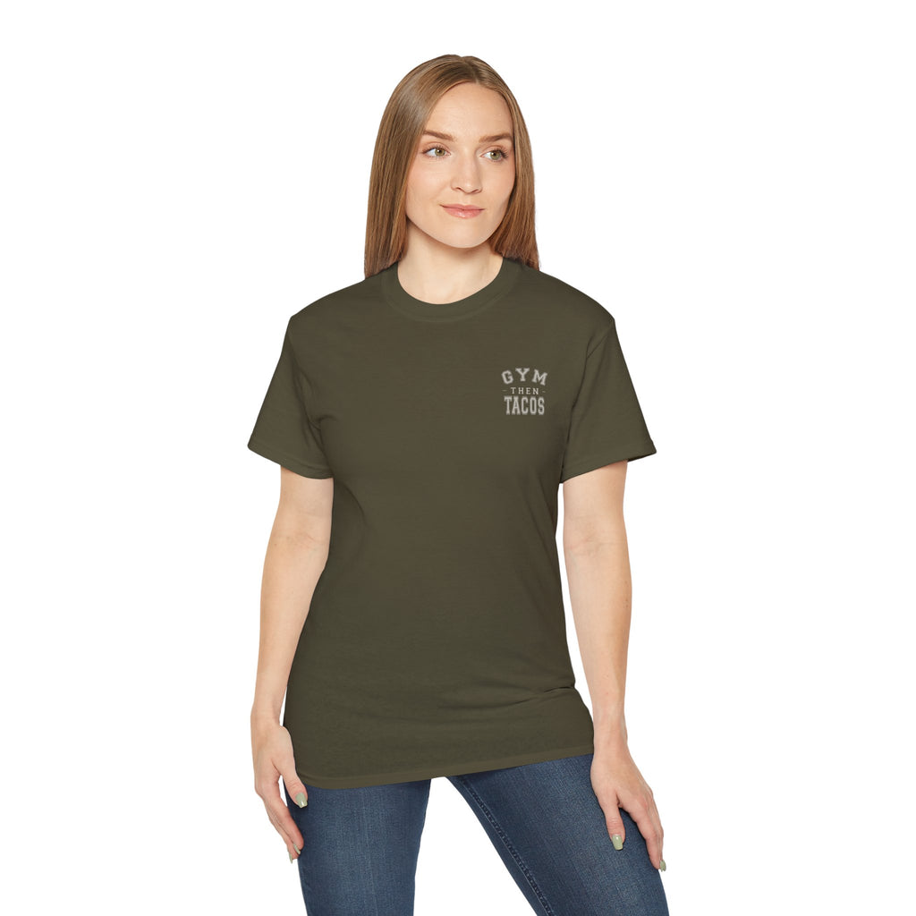 The Heritage Tee - Back Print - Gym Then Tacos