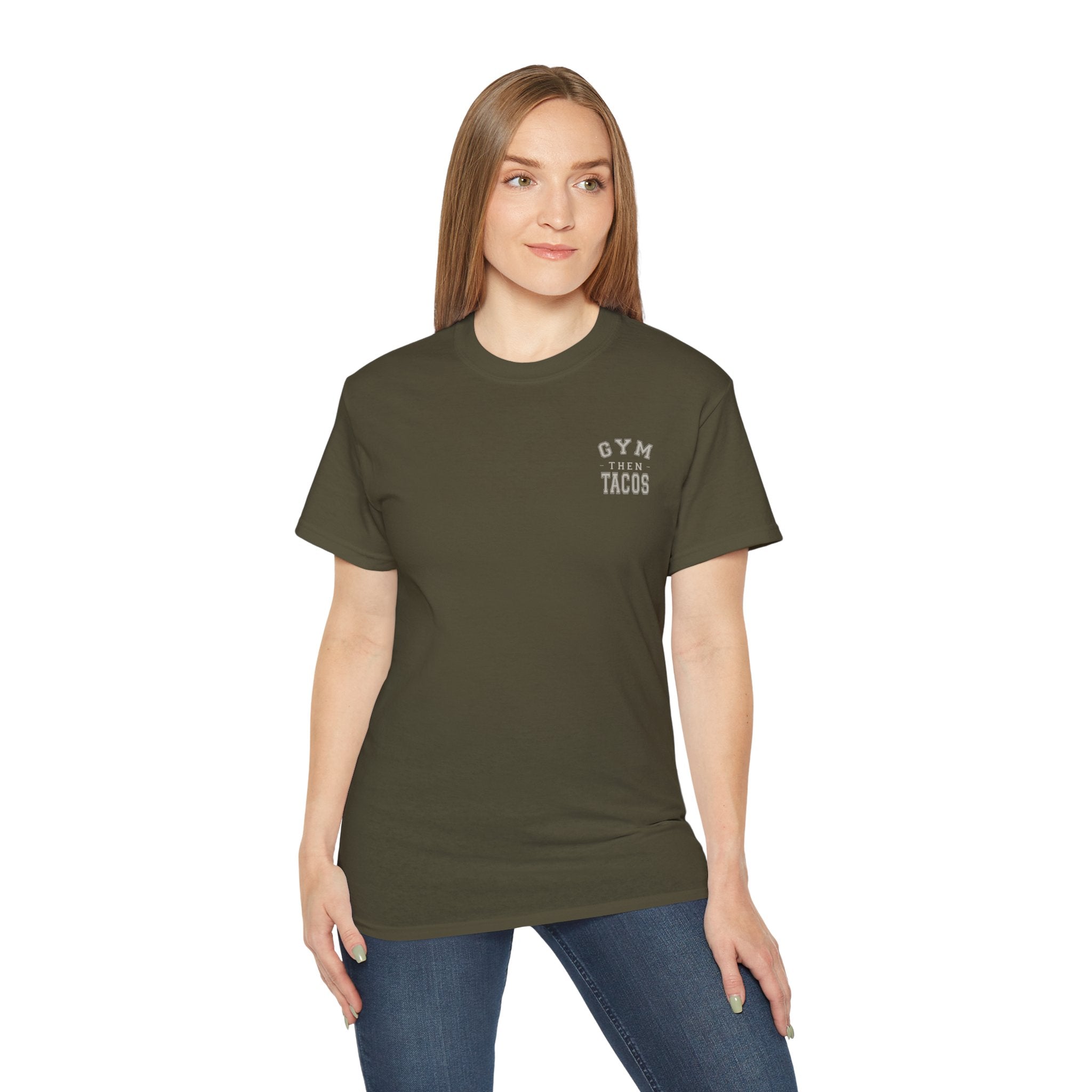 The Heritage Tee - Back Print - Gym Then Tacos