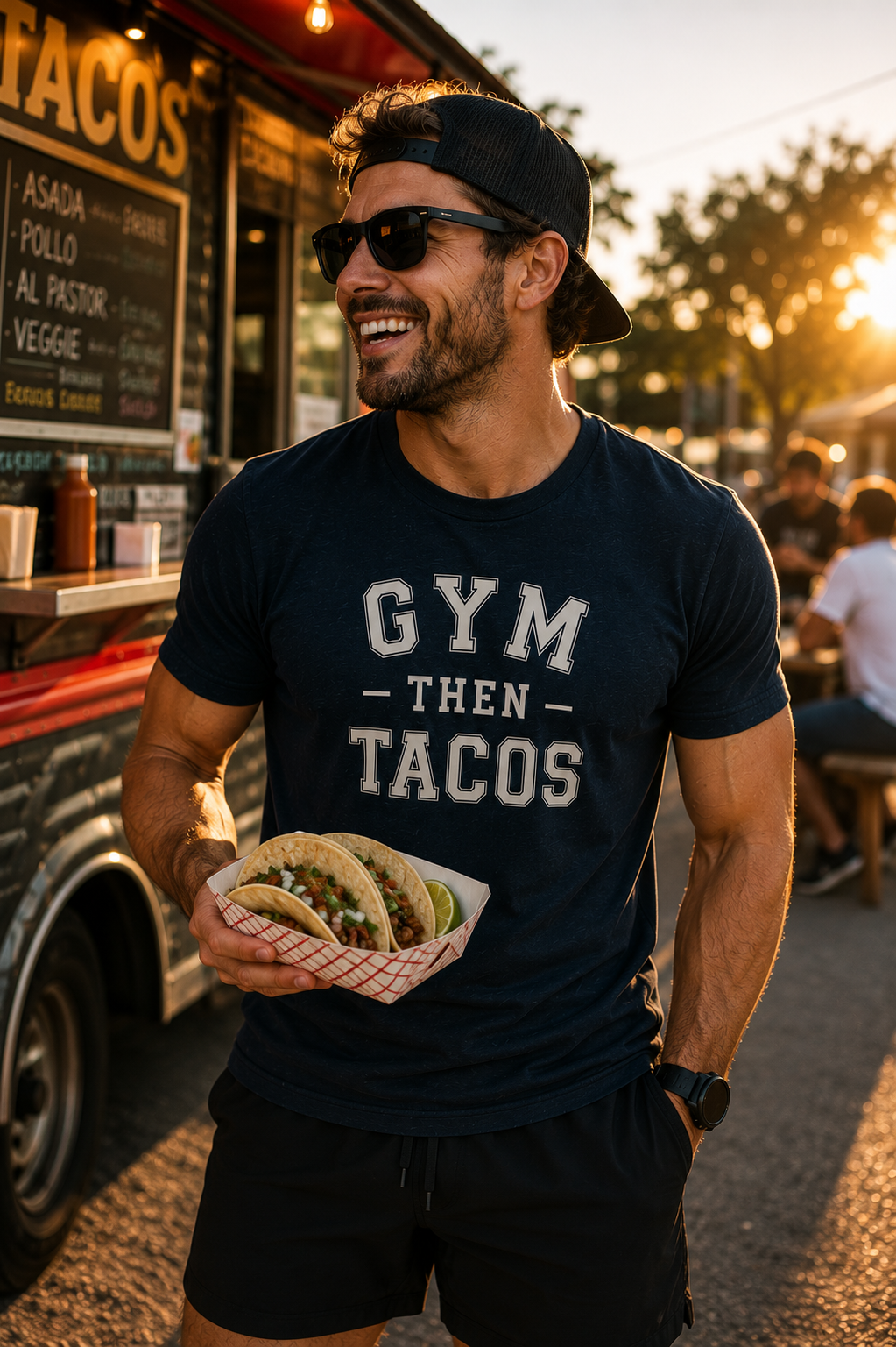 The Heritage Tee - Gym Then Tacos