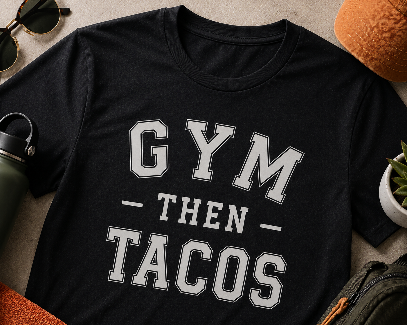 The Heritage Tee - Gym Then Tacos