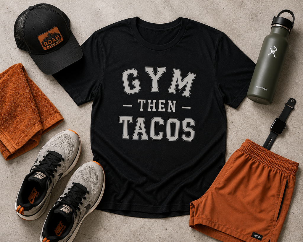 The Heritage Tee - Gym Then Tacos