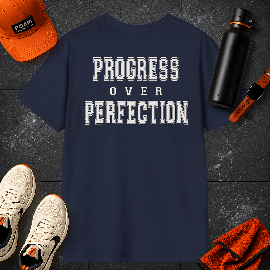 Progress Over Perfection - Gym Then Tacos T-Shirt