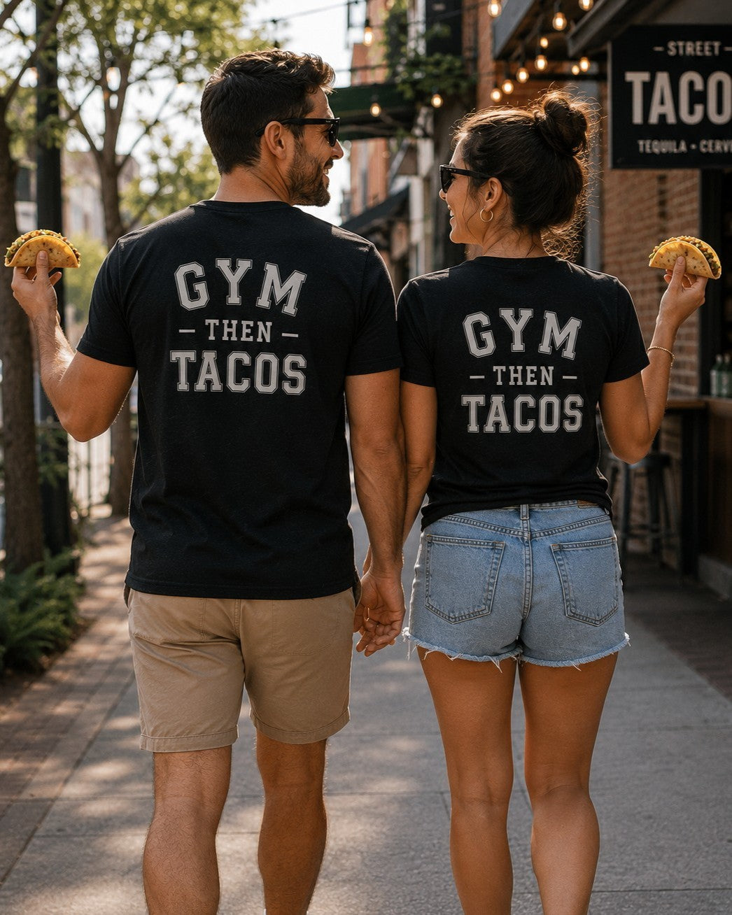 The Heritage Tee - Back Print - Gym Then Tacos