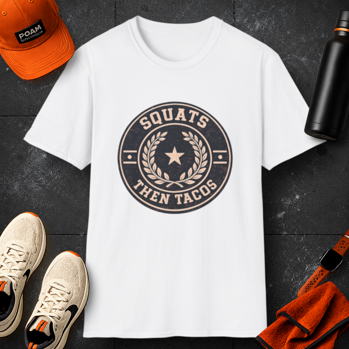 Squats Then Tacos | Premium Unisex T-Shirt | Gym Then Tacos