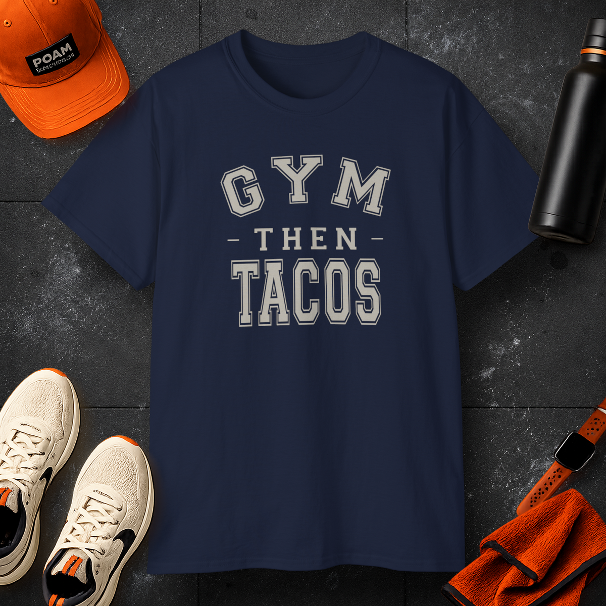 The Heritage Tee - Front Print - Gym Then Tacos