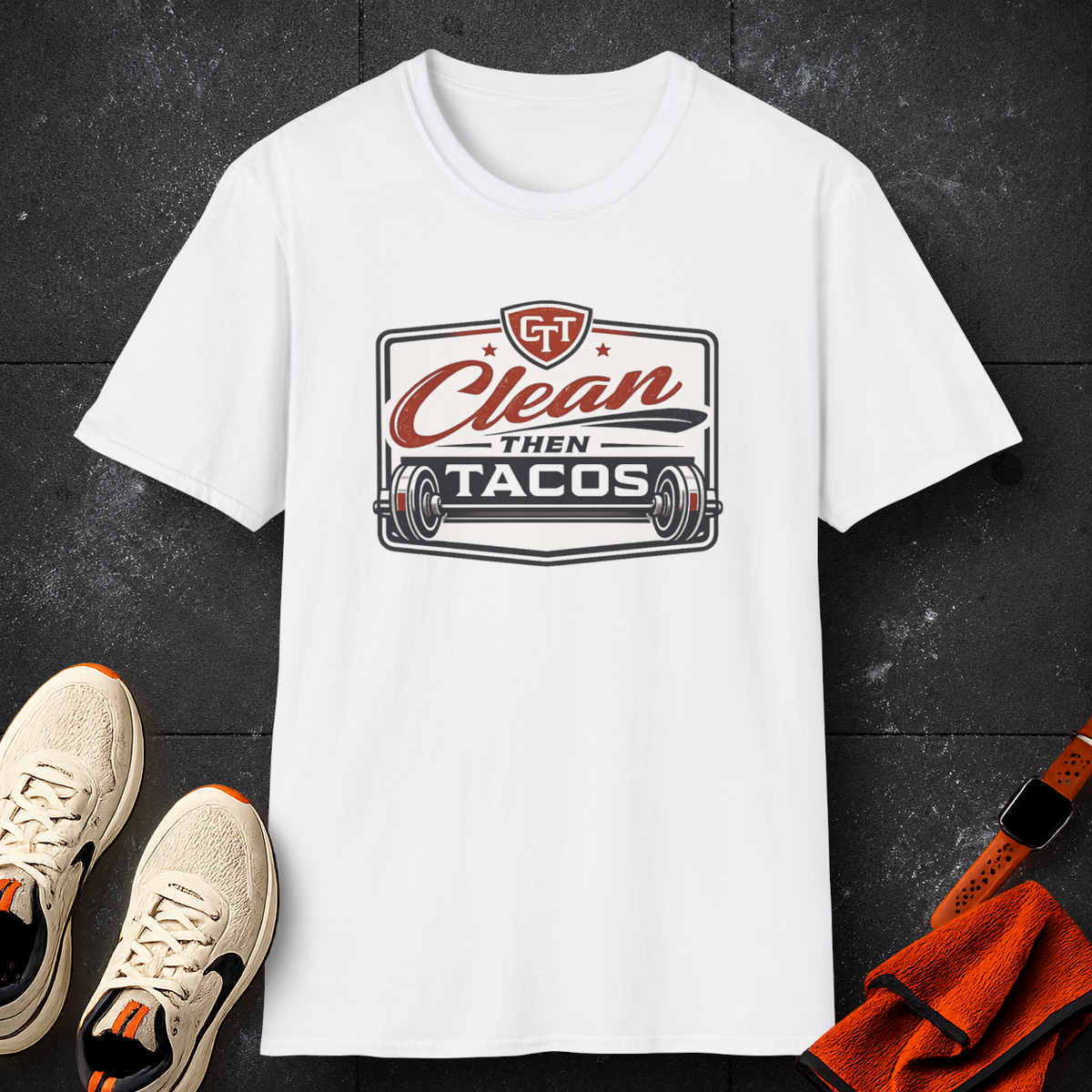 Clean Then Tacos | Premium Unisex T-Shirt | Gym Then Tacos