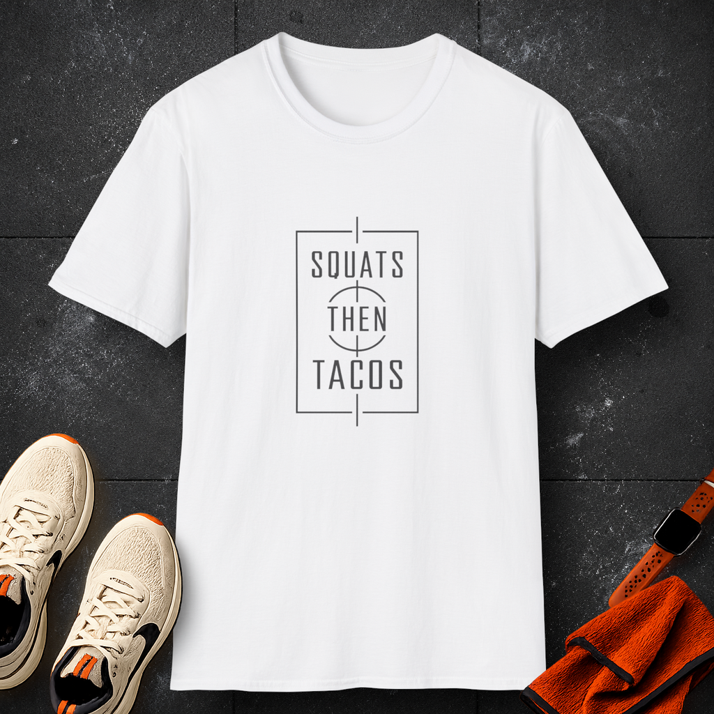 Squats Then Tacos | Premium Unisex T-Shirt | Gym Then Tacos