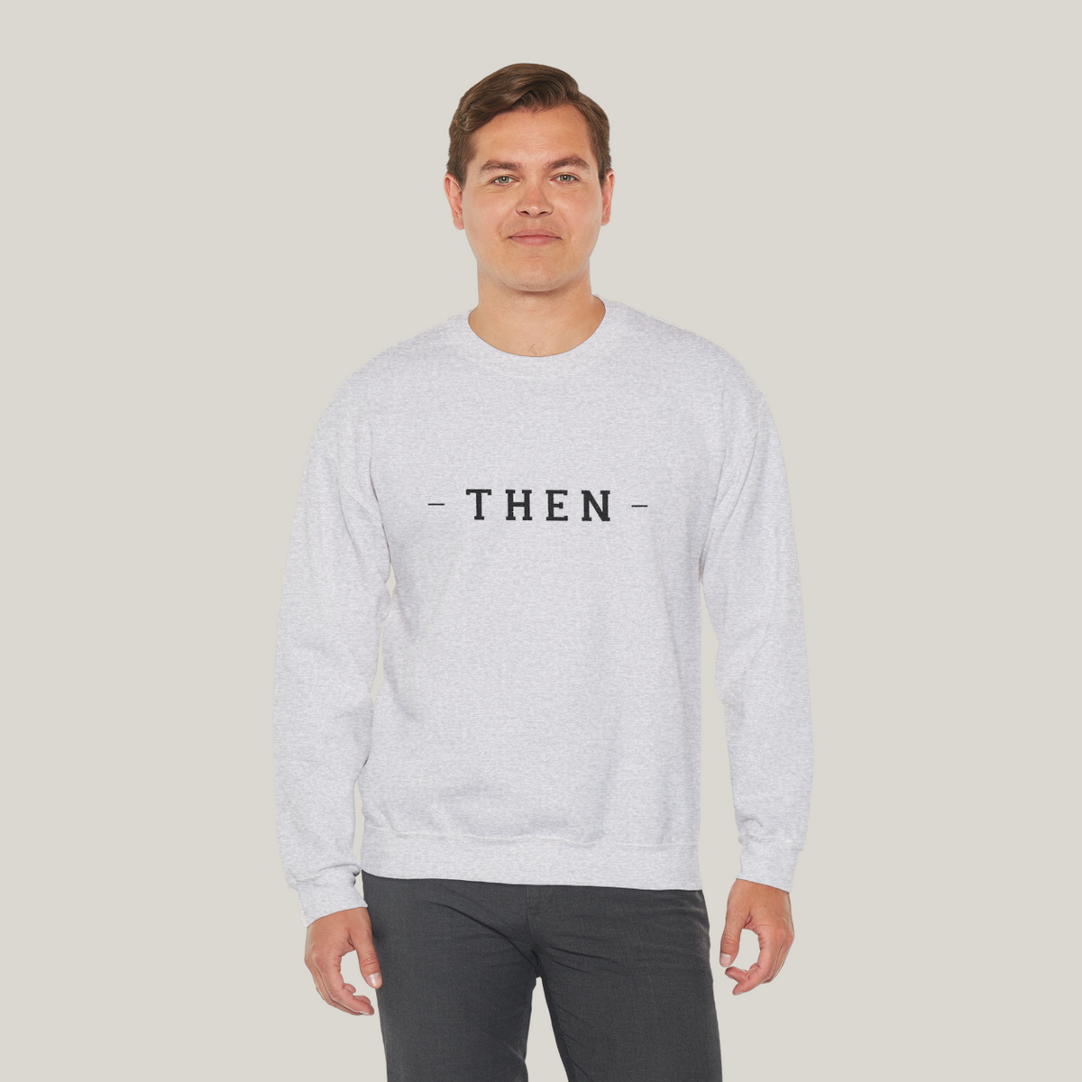 The THEN Crewneck - Embroidered | Gym Then Tacos