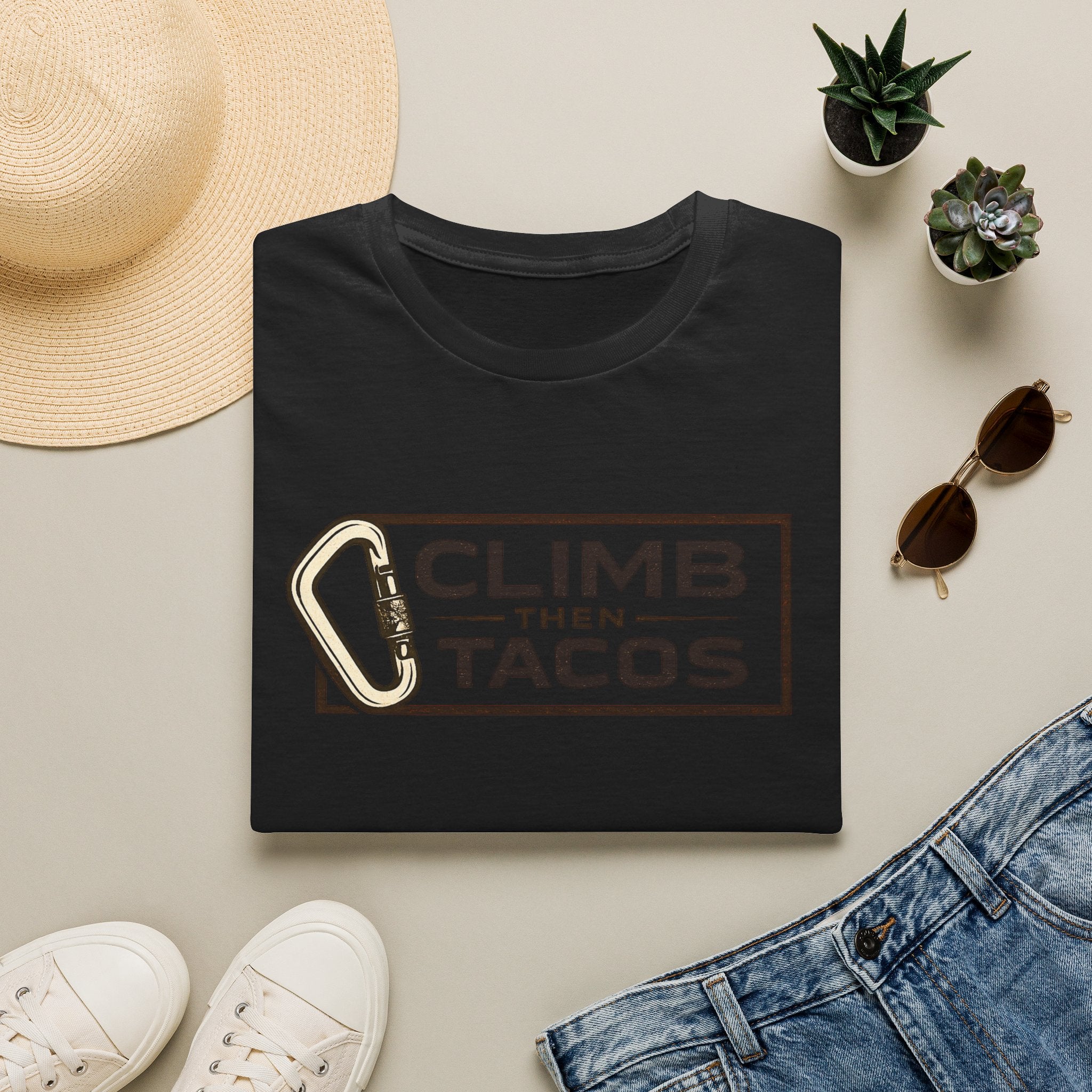 Climb Then Tacos | Premium Unisex T-Shirt | Gym Then Tacos