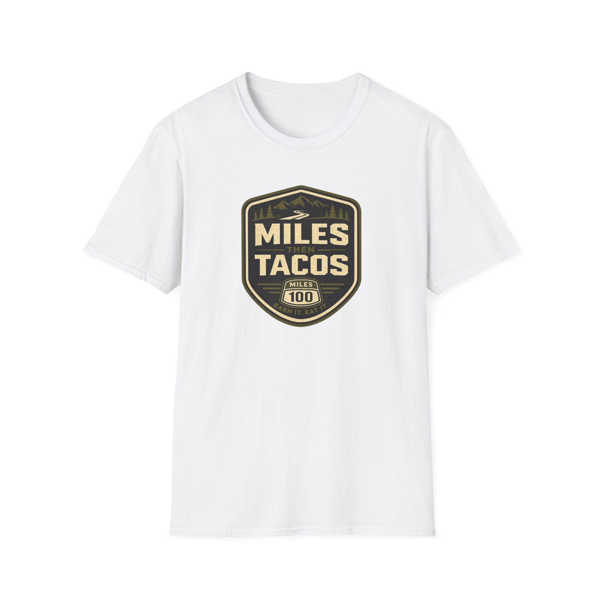 Miles Then Tacos | Premium Unisex T-Shirt | Gym Then Tacos