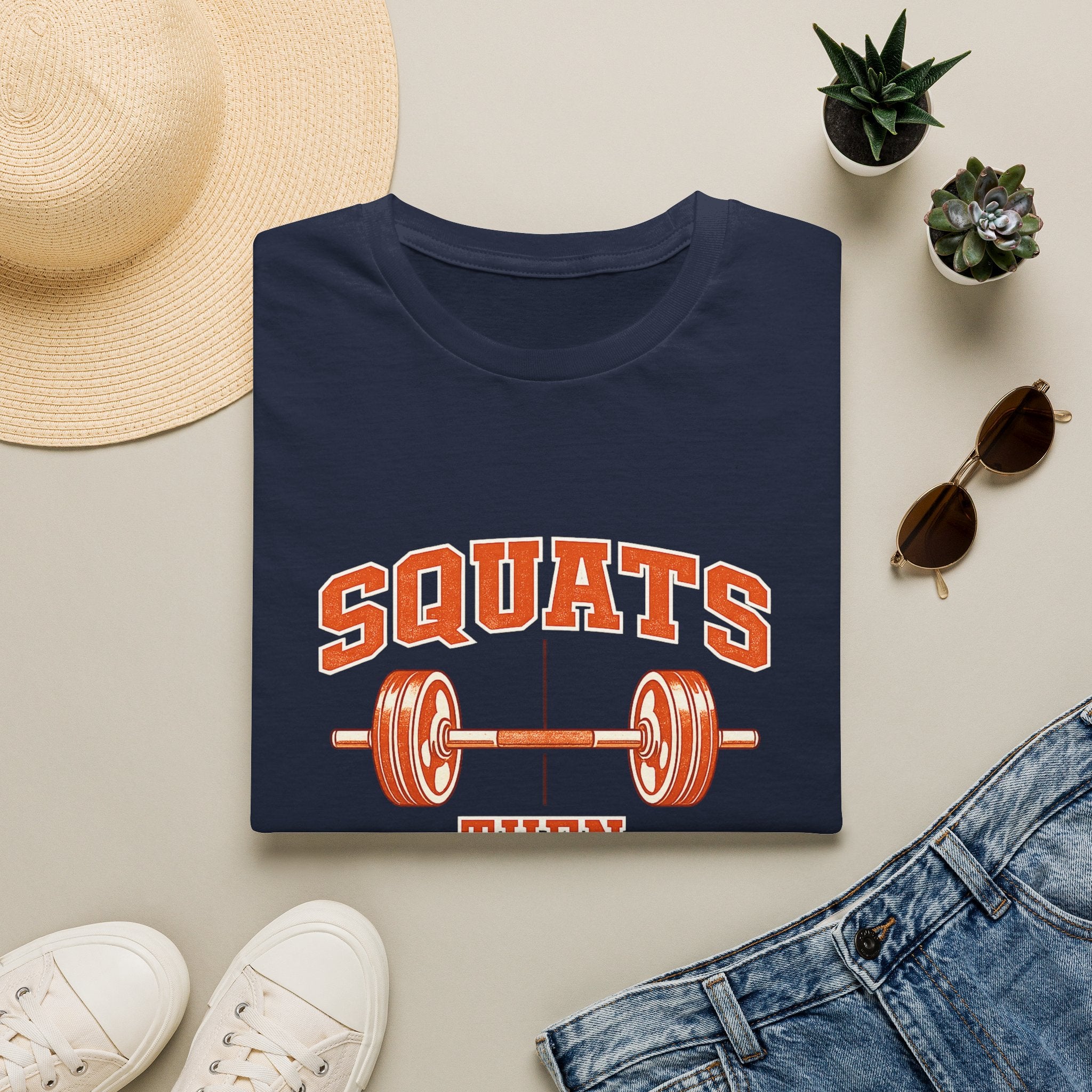 Squats Then Tacos | Premium Unisex T-Shirt | Gym Then Tacos