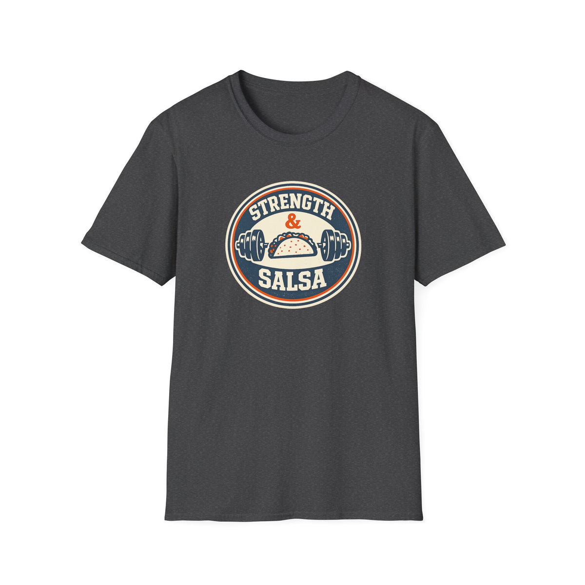 Strength & Salsa | Premium Unisex T-Shirt | Gym Then Tacos