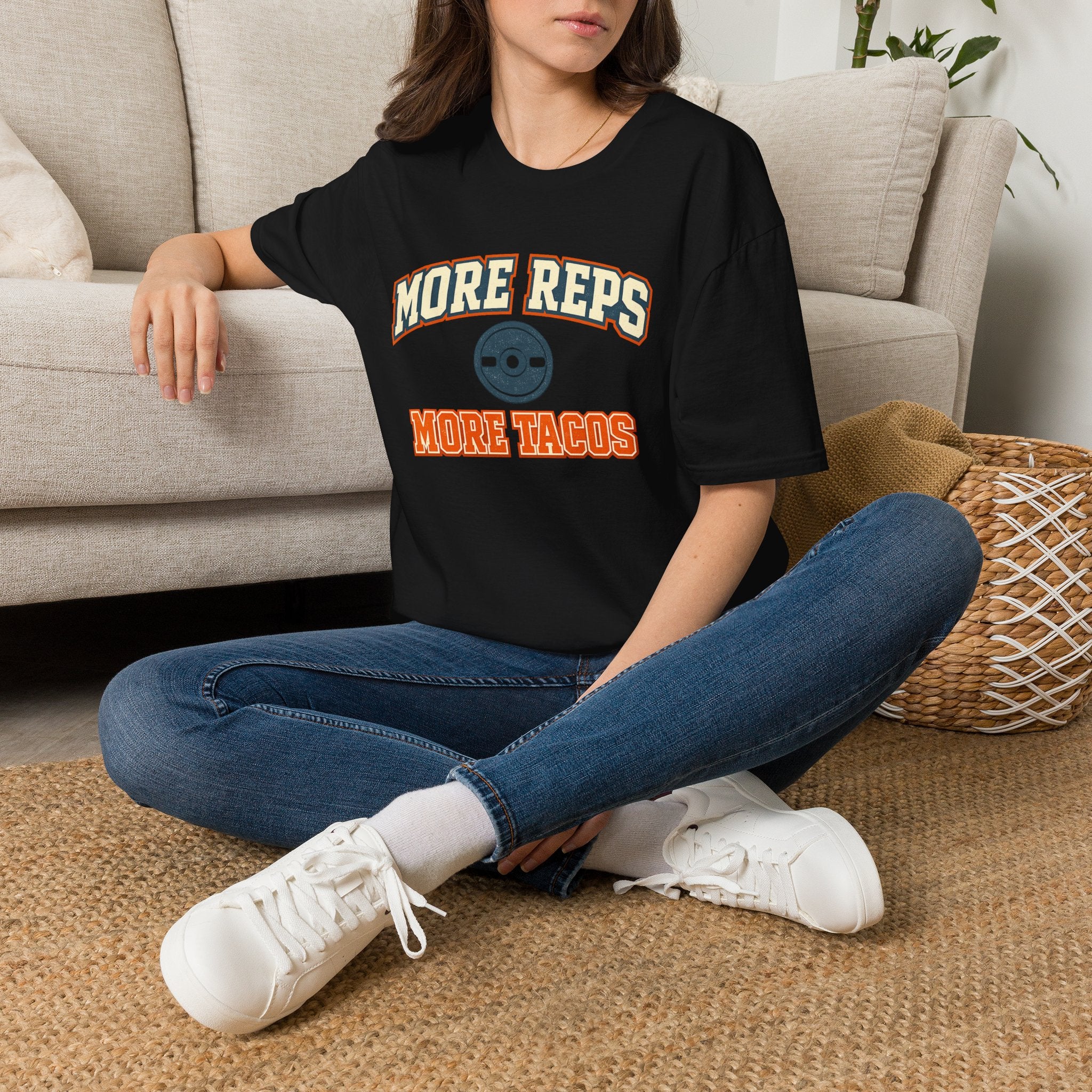 More Reps, More Tacos! | Premium Unisex T-Shirt | Gym Then Tacos