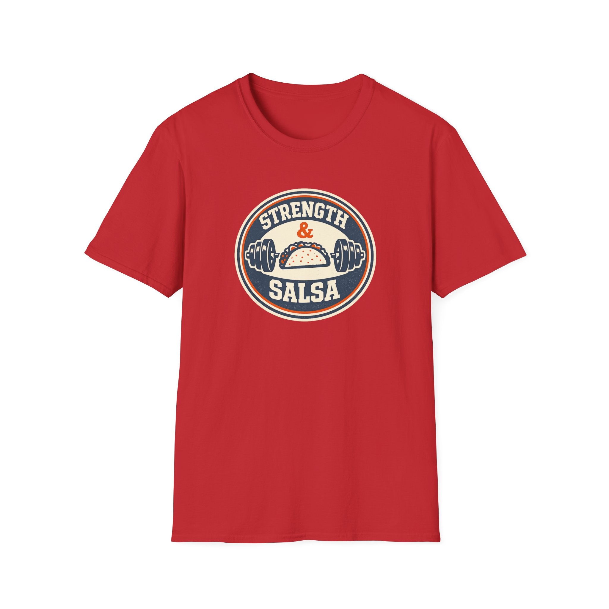 Strength & Salsa | Premium Unisex T-Shirt | Gym Then Tacos