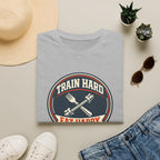 Train Hard. Eat Happy. | Premium Unisex T-Shirt | Gym Then Tacos