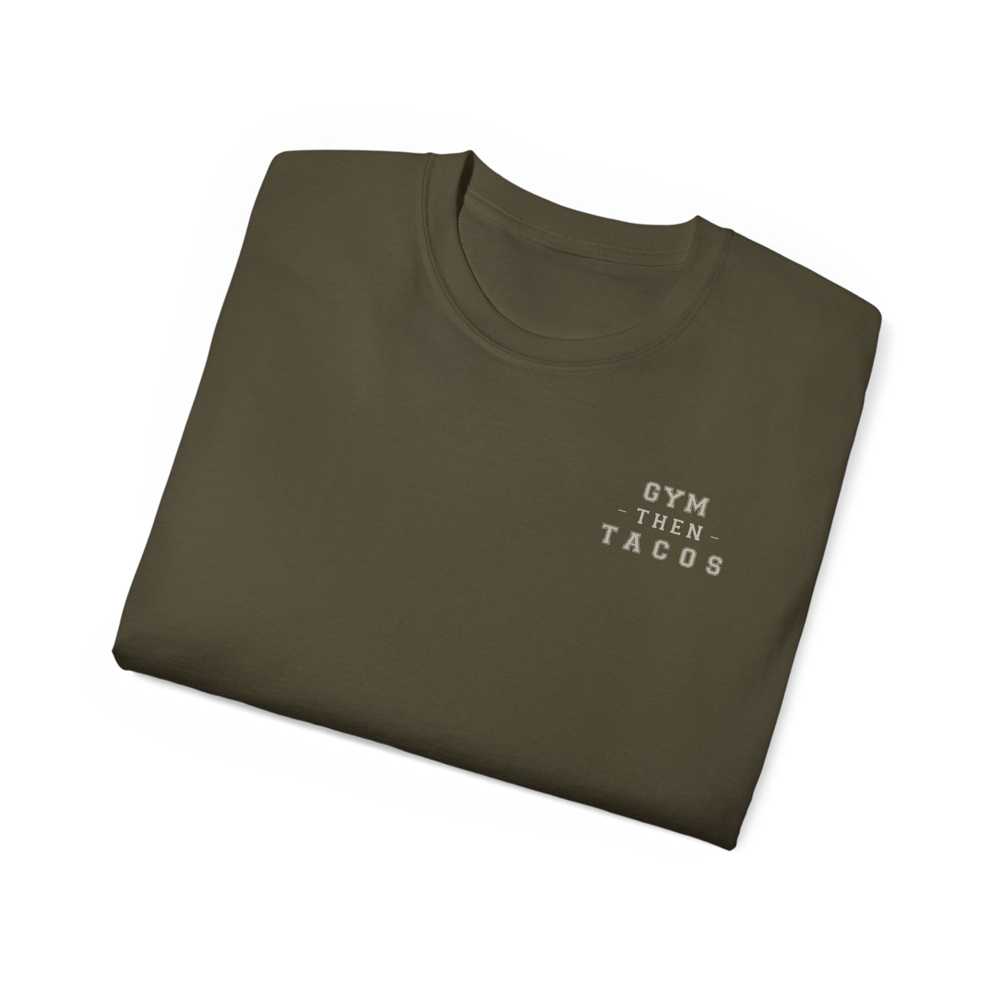 Gym Then Tacos Tee — Fitness Motivation Shirt for Gym Lovers