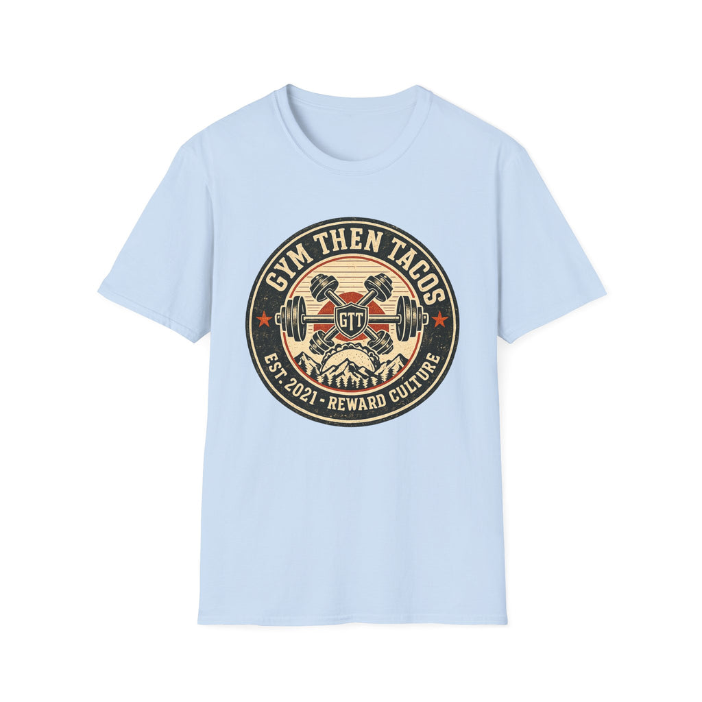 GTT Badge | Premium Unisex T-Shirt | Gym Then Tacos