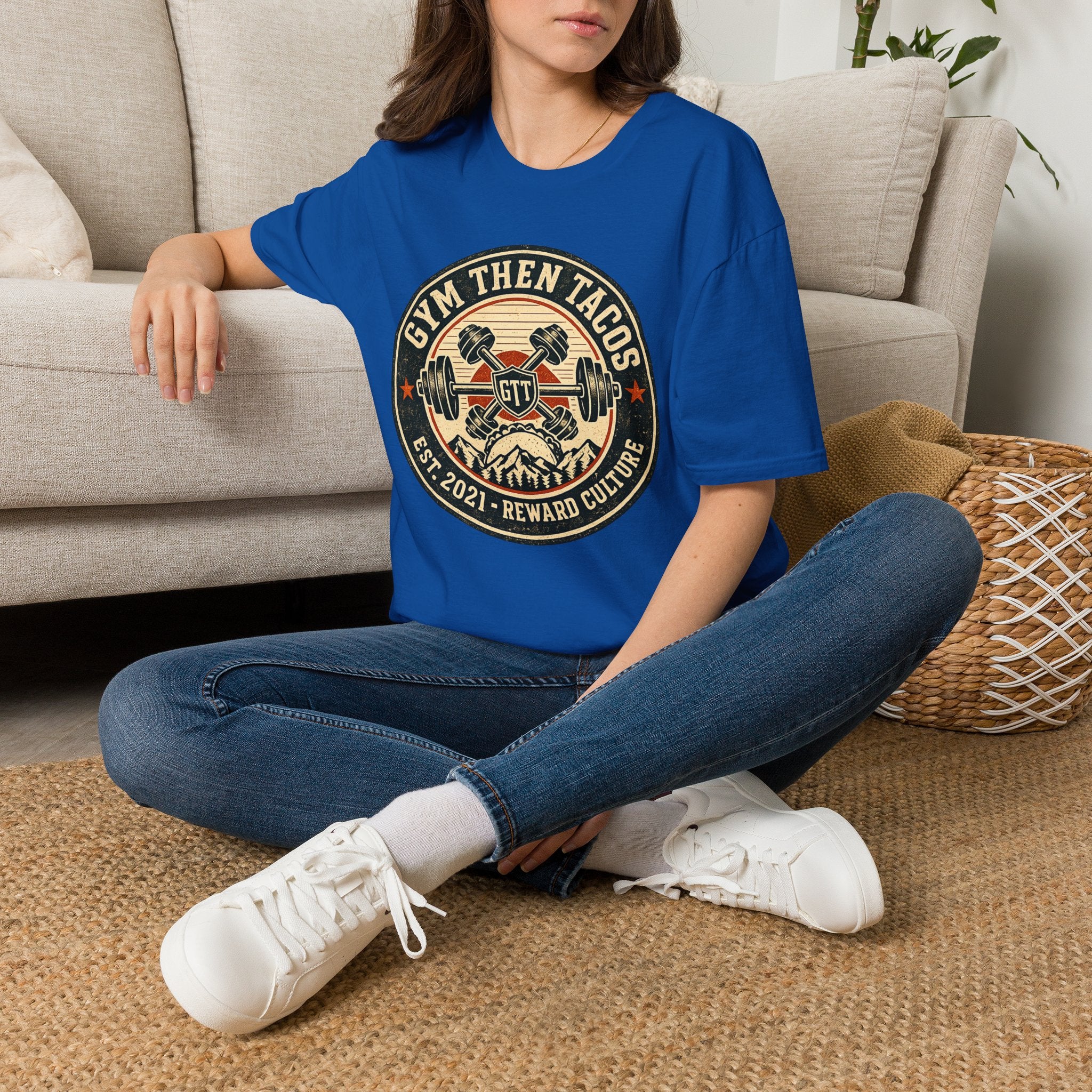 GTT Badge | Premium Unisex T-Shirt | Gym Then Tacos