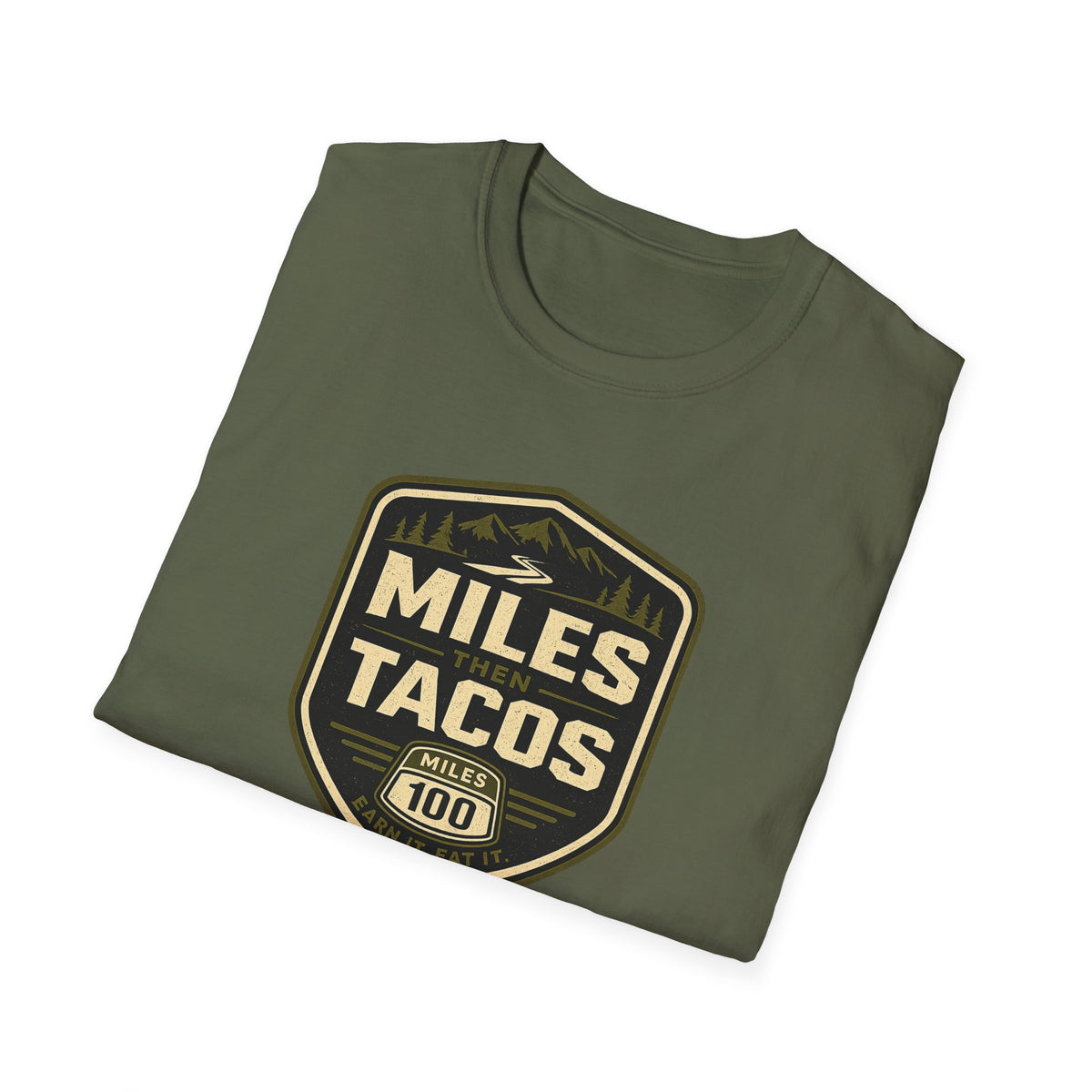 Miles Then Tacos | Premium Unisex T-Shirt | Gym Then Tacos