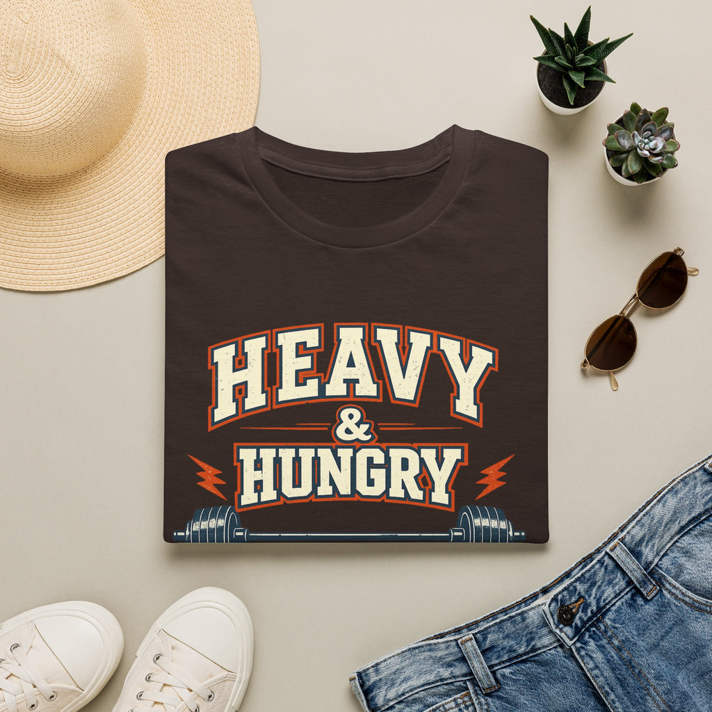 Heavy and Hungry | Premium Unisex T-Shirt | Gym Then Tacos