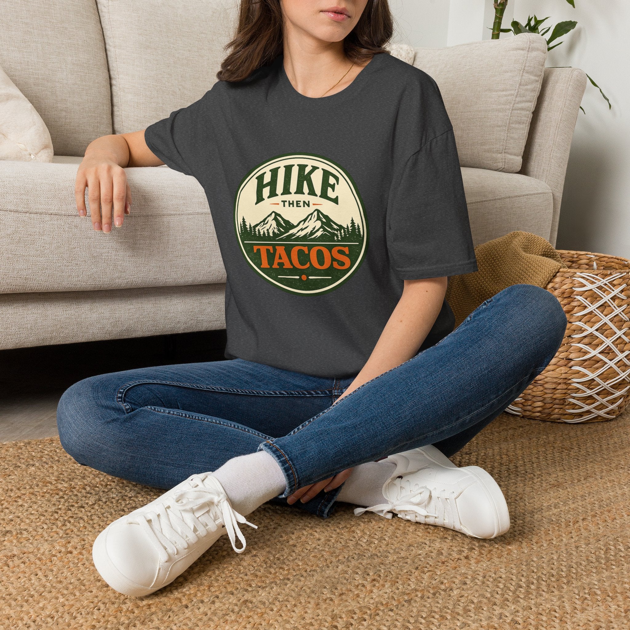 Hike Then Tacos | Premium Unisex T-Shirt | Gym Then Tacos