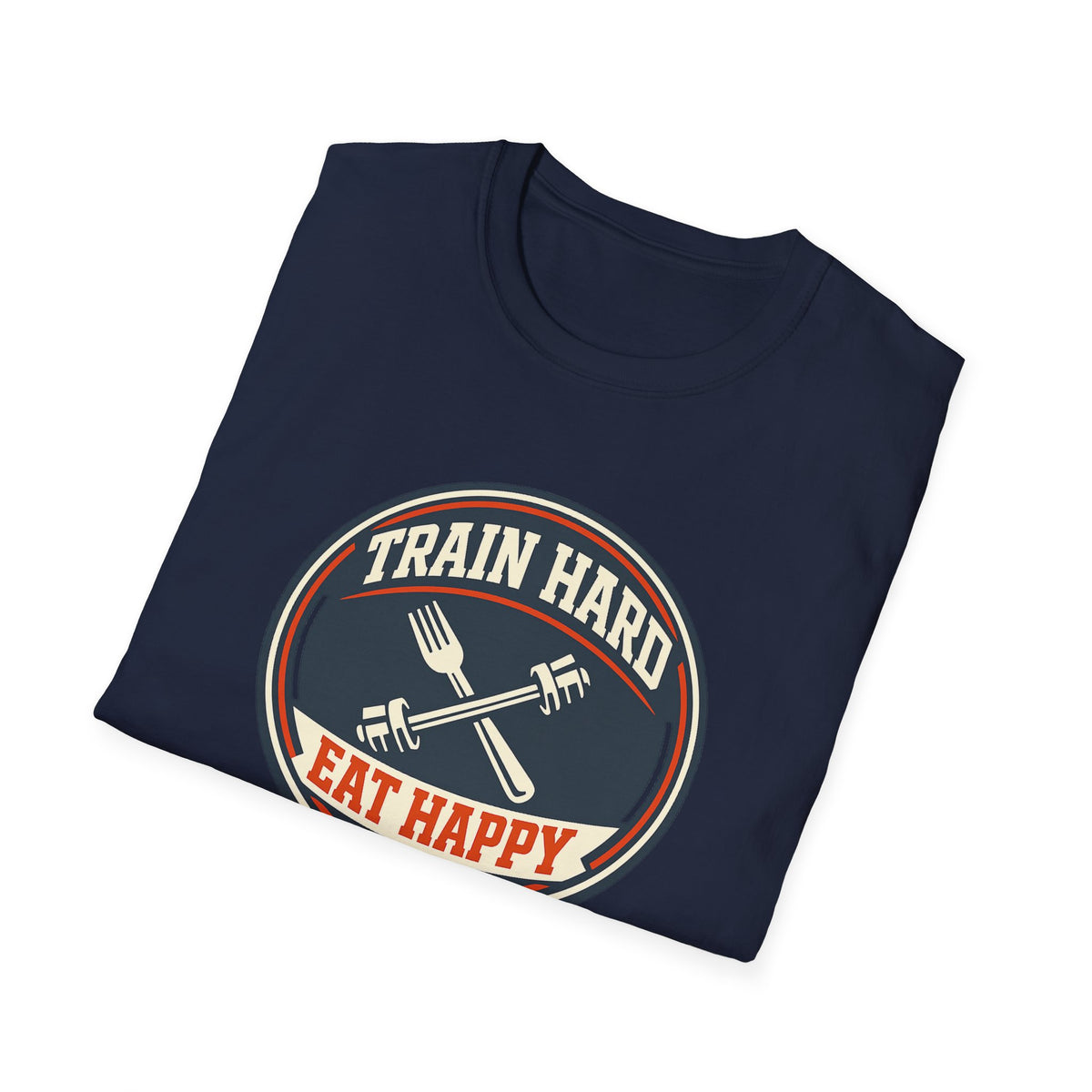 Train Hard. Eat Happy. | Premium Unisex T-Shirt | Gym Then Tacos