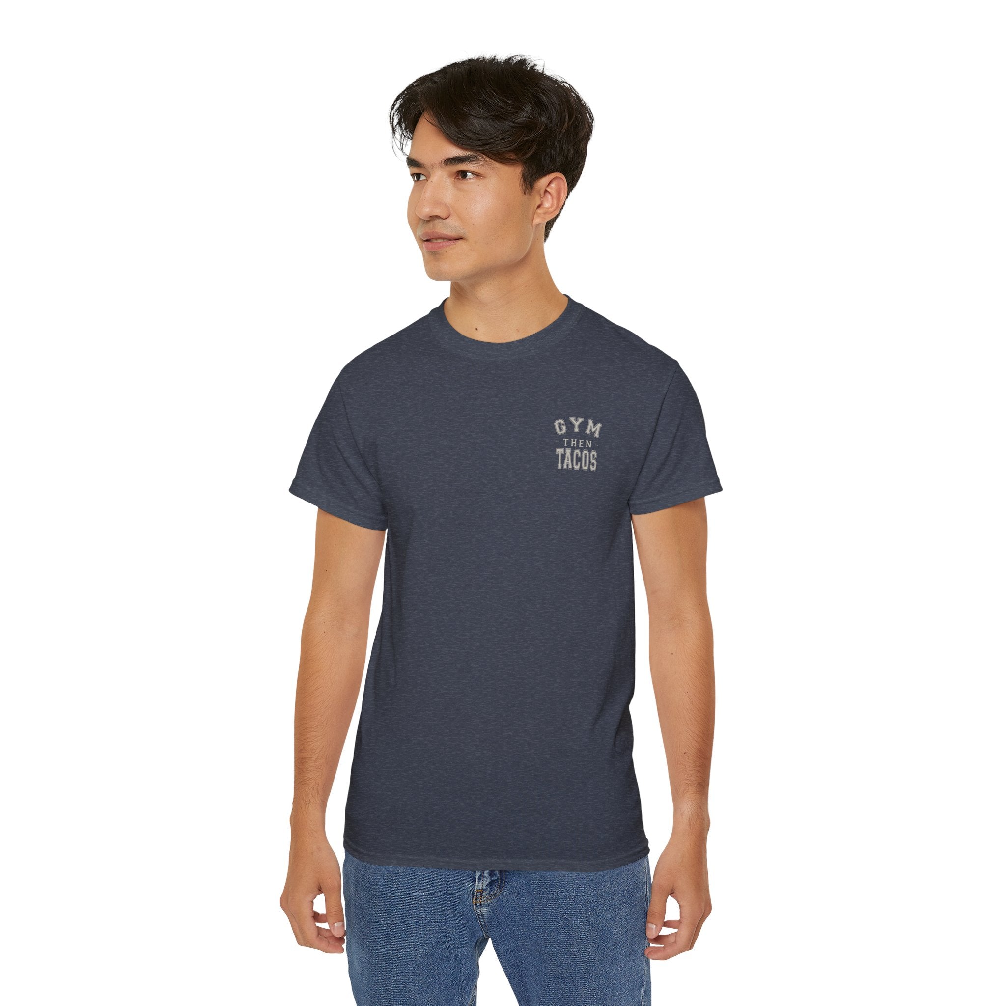 The Heritage Tee - Back Print - Gym Then Tacos