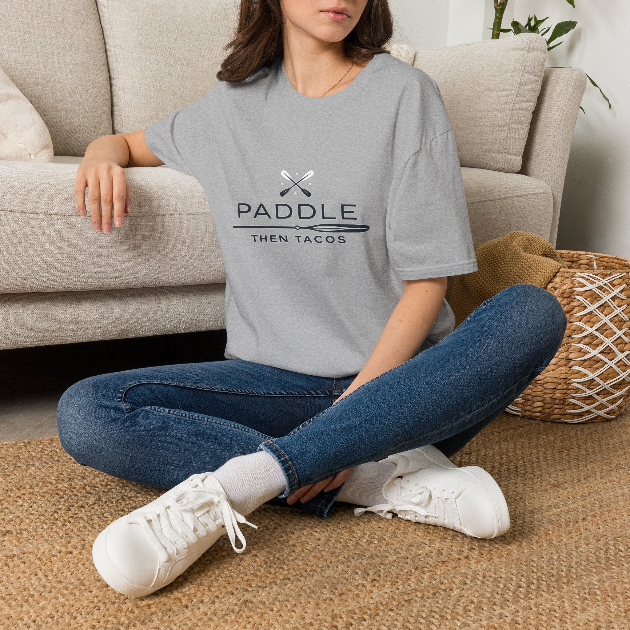 Paddle Then Tacos | Premium Unisex T-Shirt | Gym Then Tacos