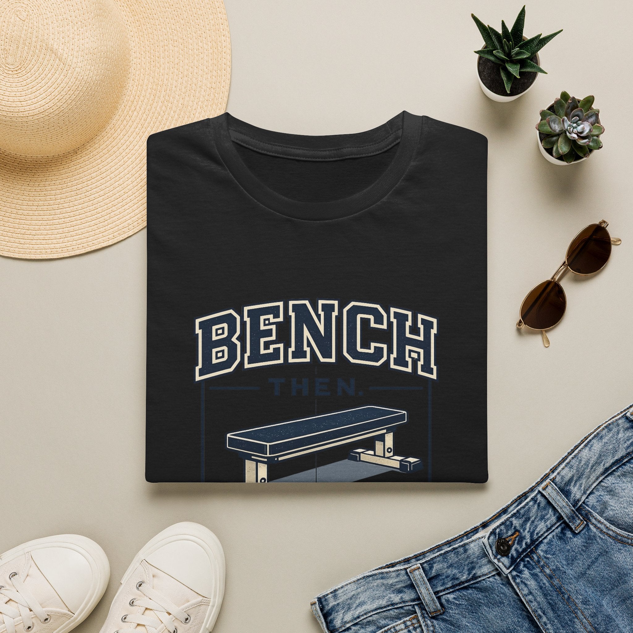 Bench Then Tacos | Premium Unisex T-Shirt | Gym Then Tacos