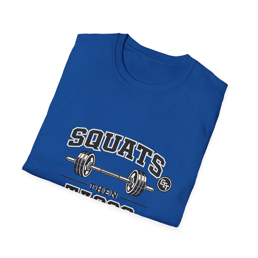 Squats Then Tacos | Premium Unisex T-Shirt | Gym Then Tacos