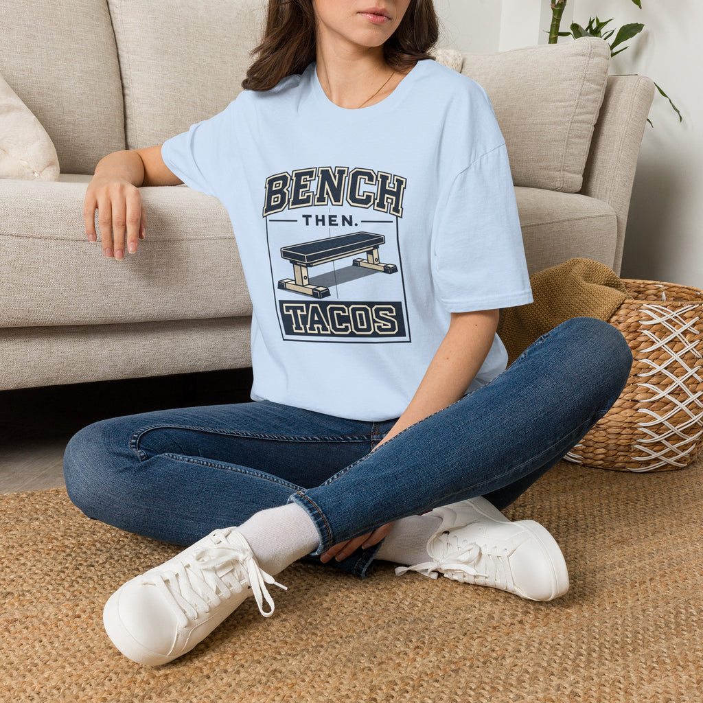 Bench Then Tacos | Premium Unisex T-Shirt | Gym Then Tacos
