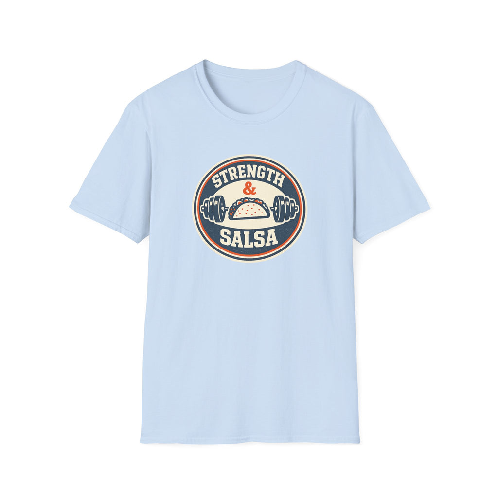 Strength & Salsa | Premium Unisex T-Shirt | Gym Then Tacos