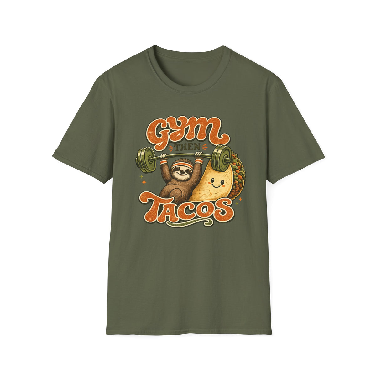 Gym Sloth | Premium Unisex T-Shirt | Gym Then Tacos