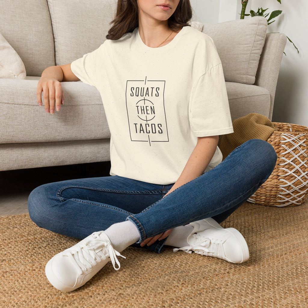 Squats Then Tacos | Premium Unisex T-Shirt | Gym Then Tacos