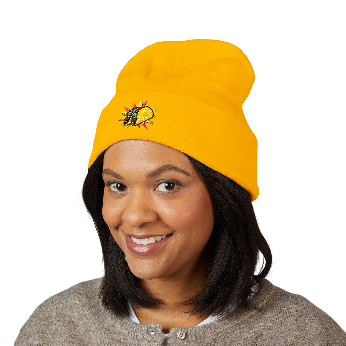 The Taco Beanie - Embroidered | Gym Then Tacos