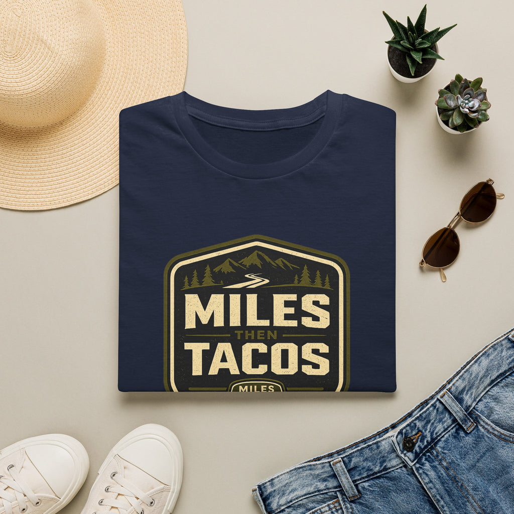 Miles Then Tacos | Premium Unisex T-Shirt | Gym Then Tacos