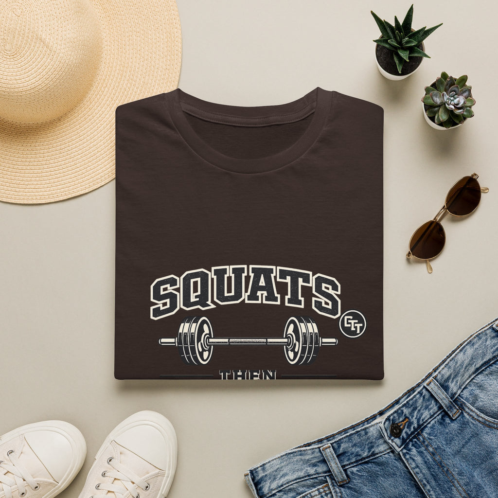 Squats Then Tacos | Premium Unisex T-Shirt | Gym Then Tacos