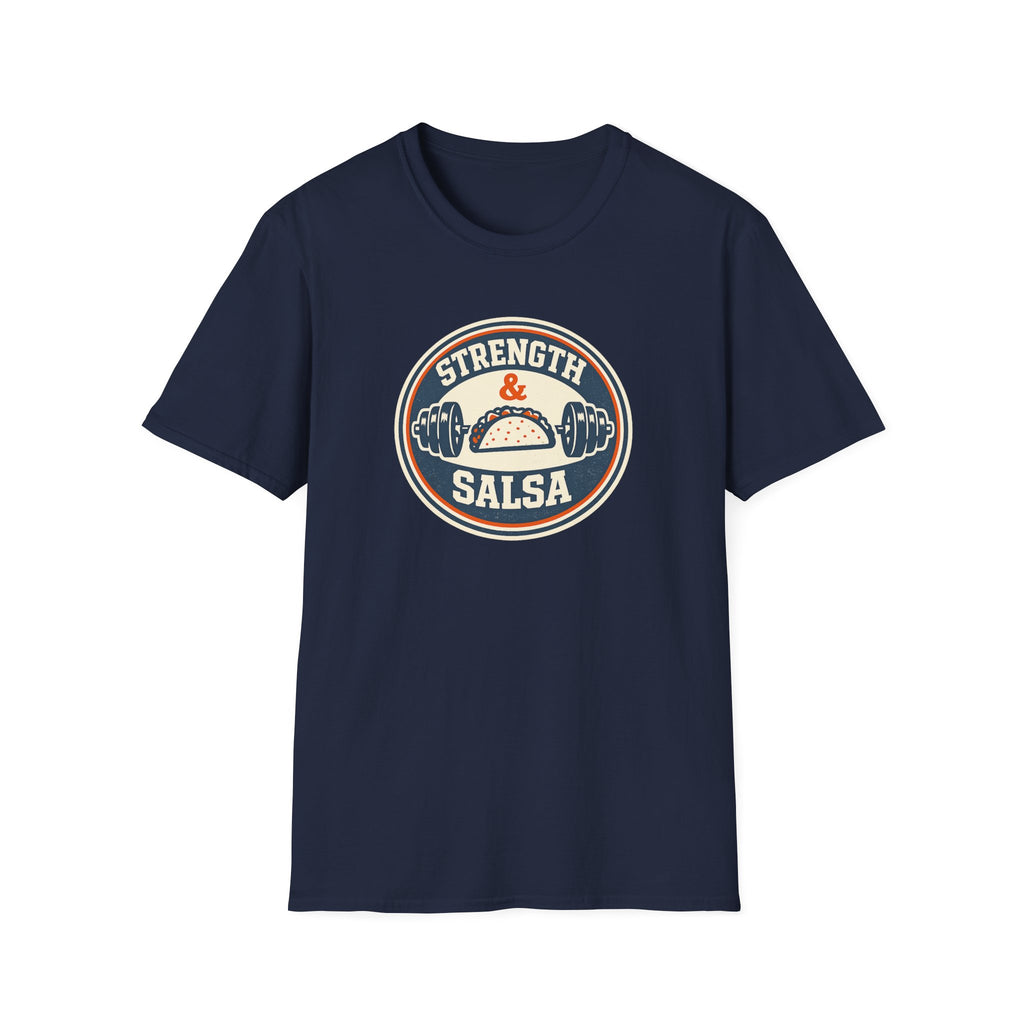 Strength & Salsa | Premium Unisex T-Shirt | Gym Then Tacos