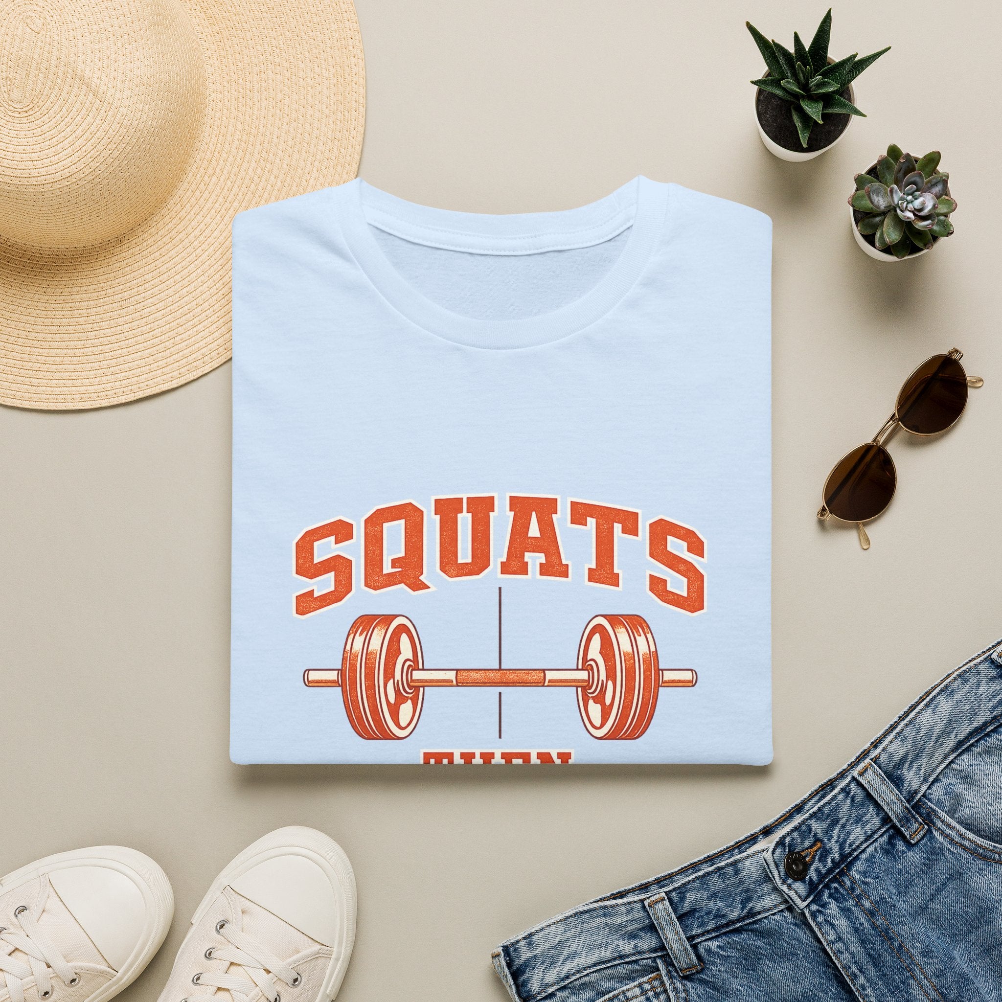 Squats Then Tacos | Premium Unisex T-Shirt | Gym Then Tacos