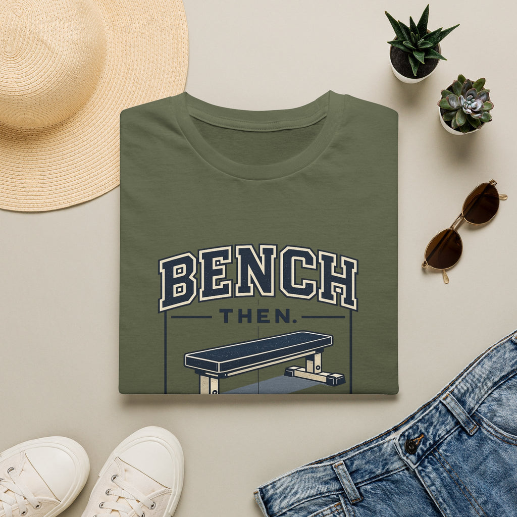 Bench Then Tacos | Premium Unisex T-Shirt | Gym Then Tacos