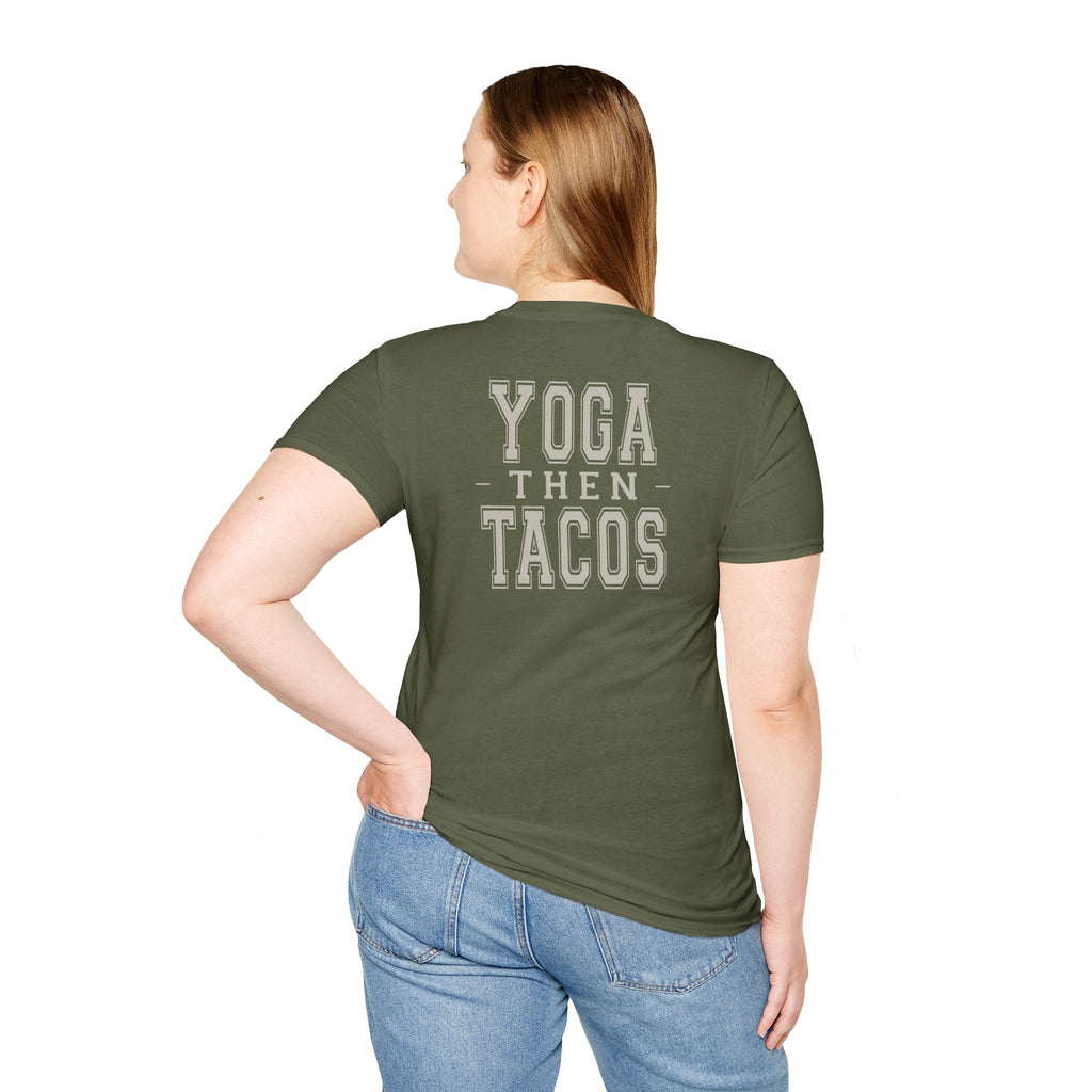 YOGA THEN TACOS - Gym Then Tacos T-Shirt