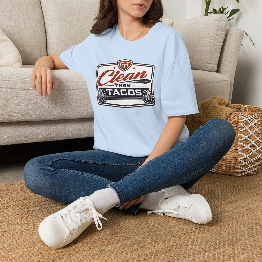 Clean Then Tacos | Premium Unisex T-Shirt | Gym Then Tacos
